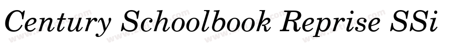 Century Schoolbook Reprise SSi Bold Italic字体转换
